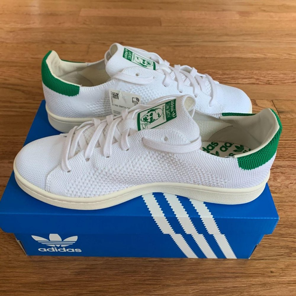 Adidas Stan Smith OG PK White / Green Mens Shoes - Picture 2 of 7